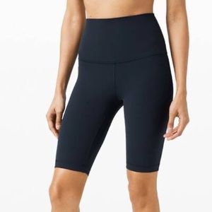 Navy Blue Lululemon Align Shorts 10 inch